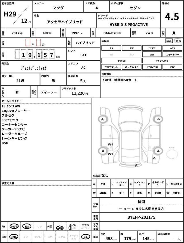 Mazda AXELA HYBRID 2017 6297474-10