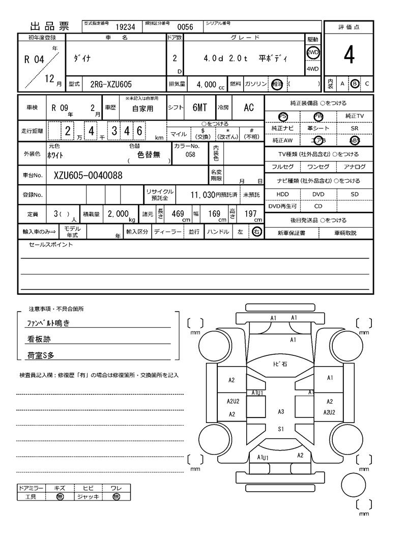 Toyota DYNA TRUCK 2022 6286080-11