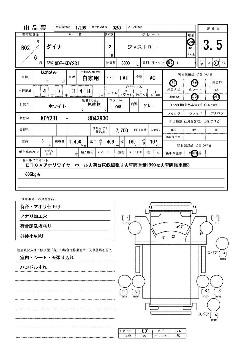 Toyota DYNA TRUCK 2020 6286724-11
