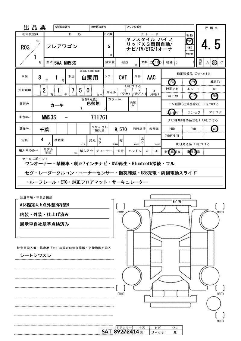 Mazda FLAIR WAGON 2021 6358965-11