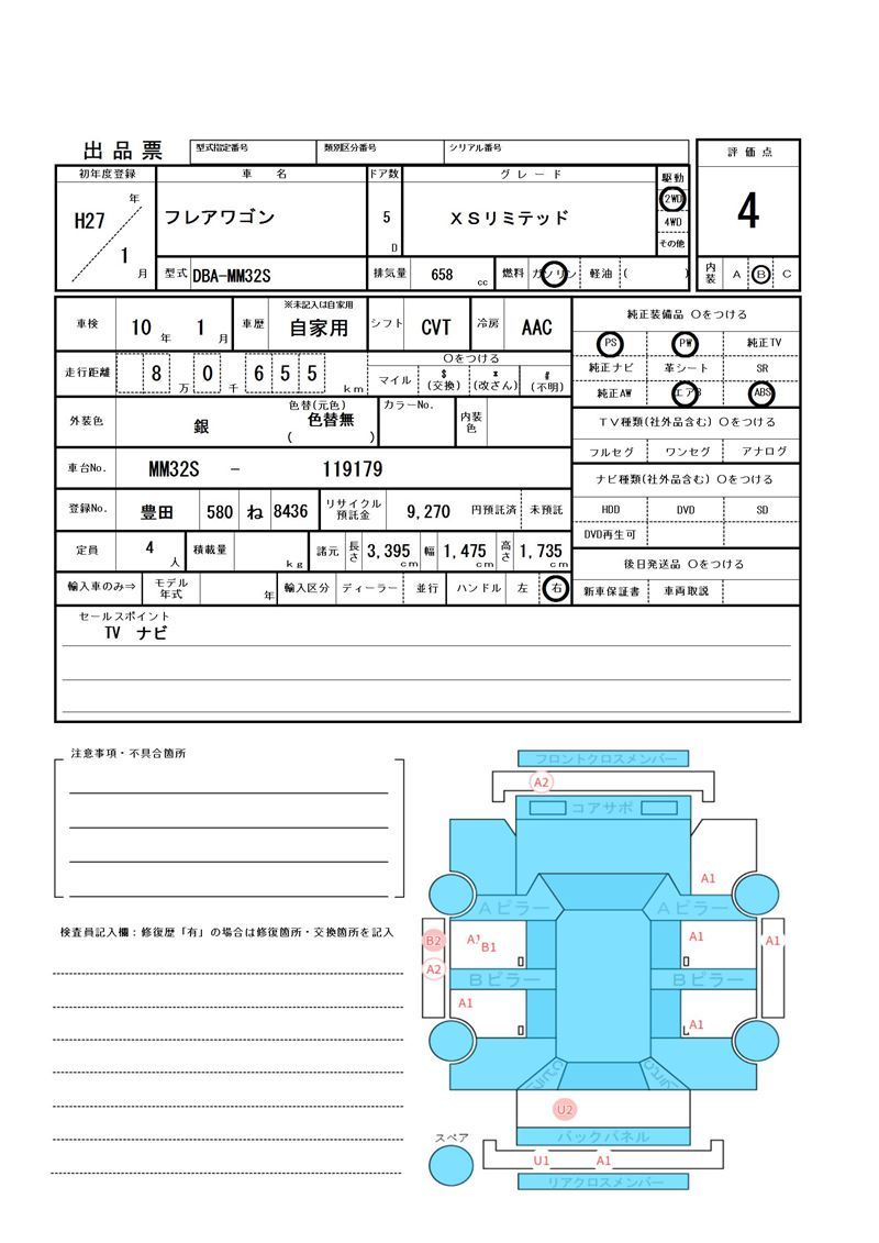 Mazda FLAIR WAGON 2015 6368655-11