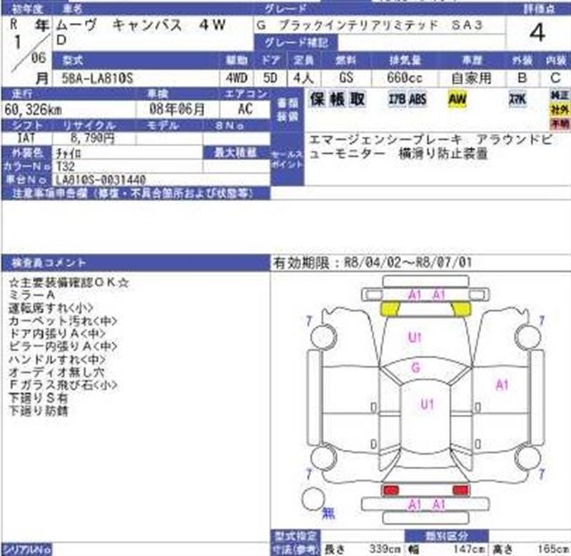 Daihatsu MOVE CANBUS 2019 6352222-11