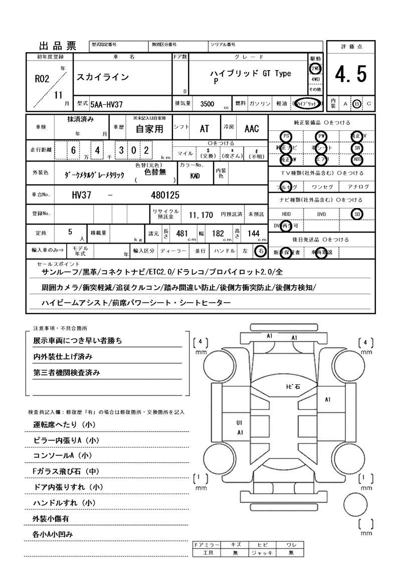 Nissan SKYLINE 2020 6342573-11