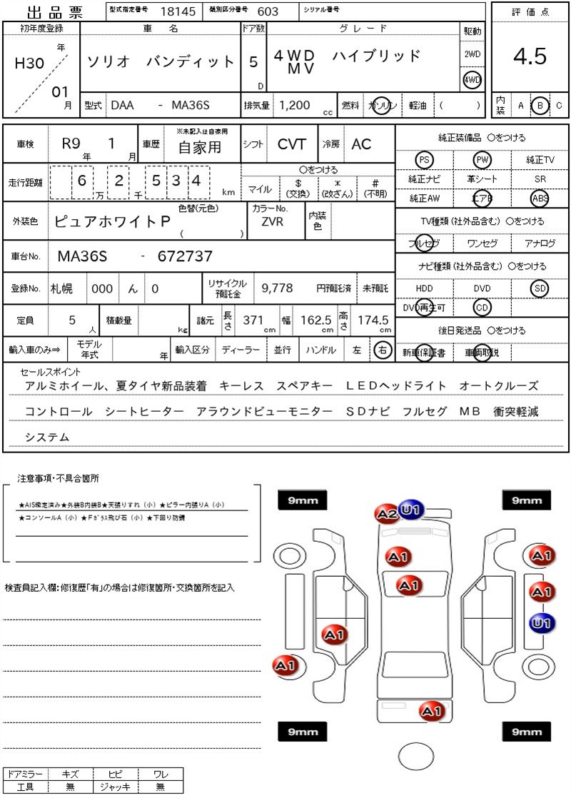 Suzuki SOLIO BANDIT 2018 6358080-11
