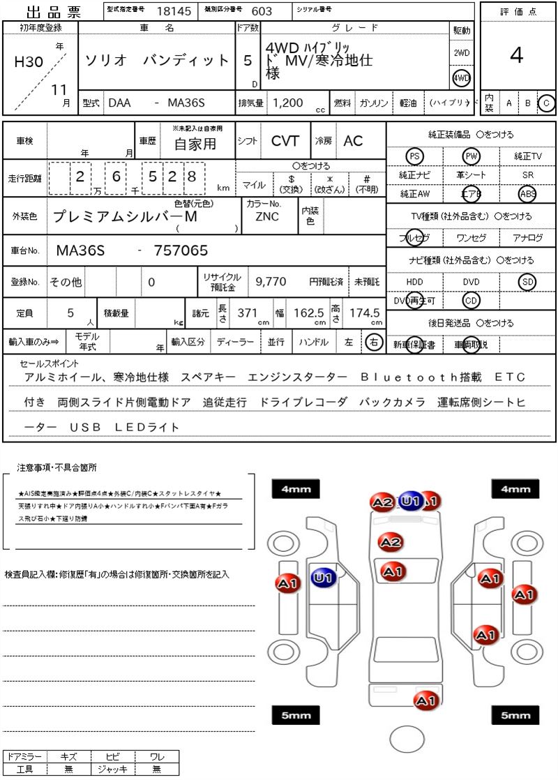 Suzuki SOLIO BANDIT 2018 6358115-11
