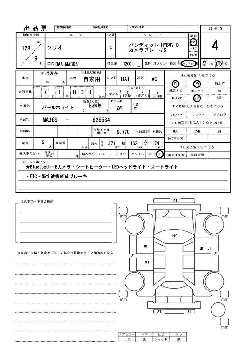 Suzuki SOLIO BANDIT 2016 6359580-11