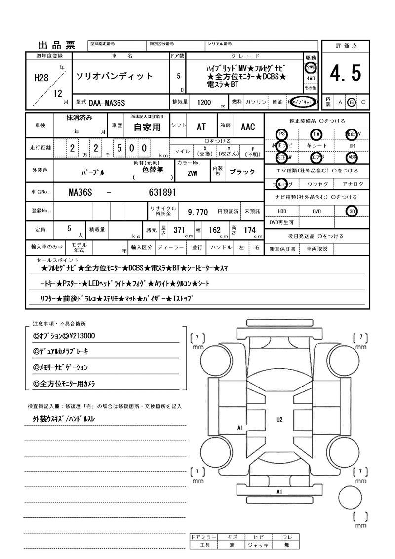 Suzuki SOLIO BANDIT 2016 6359639-11