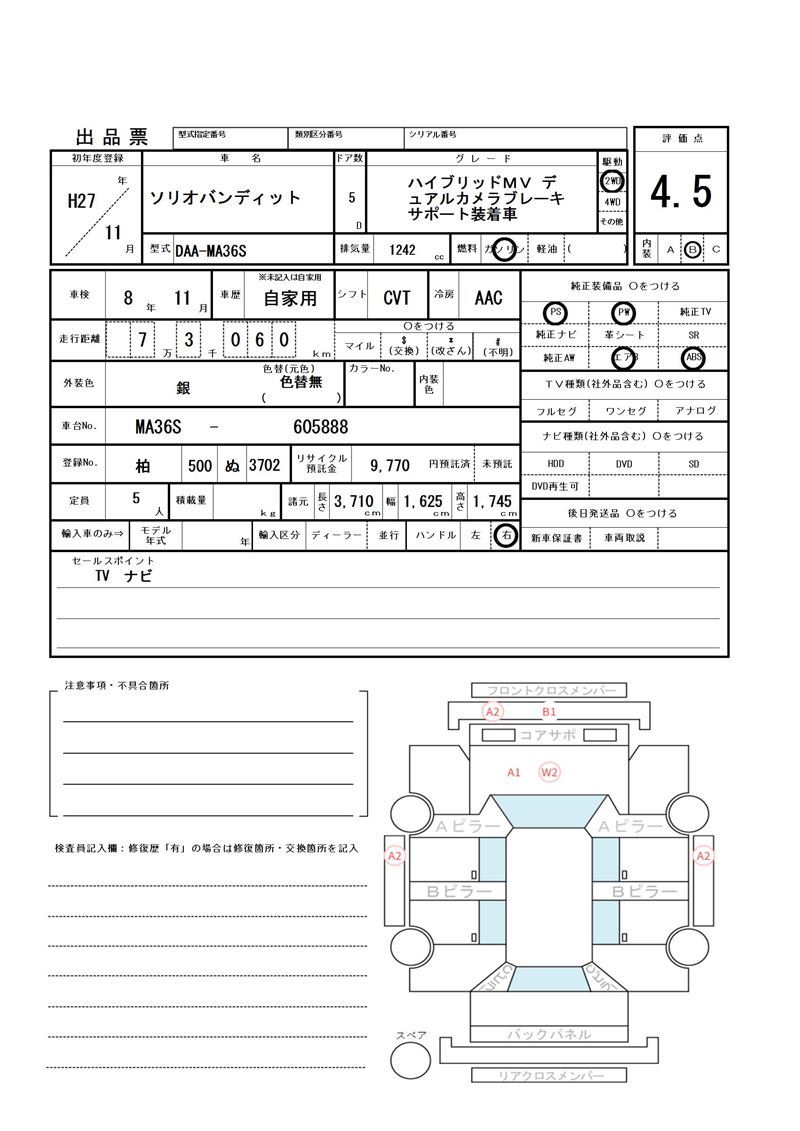 Suzuki SOLIO BANDIT 2015 6360129-11
