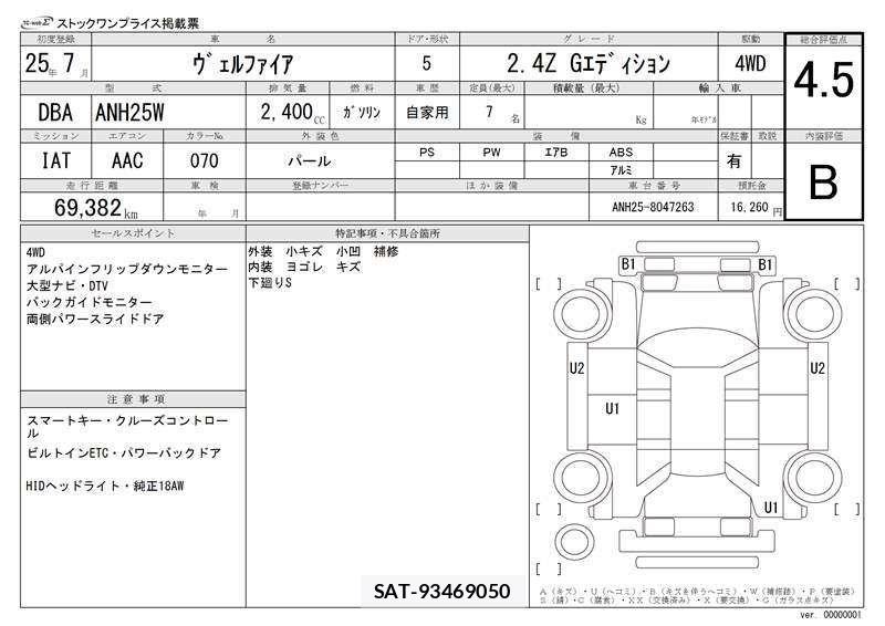 Toyota VELLFIRE 2013 6368435-3