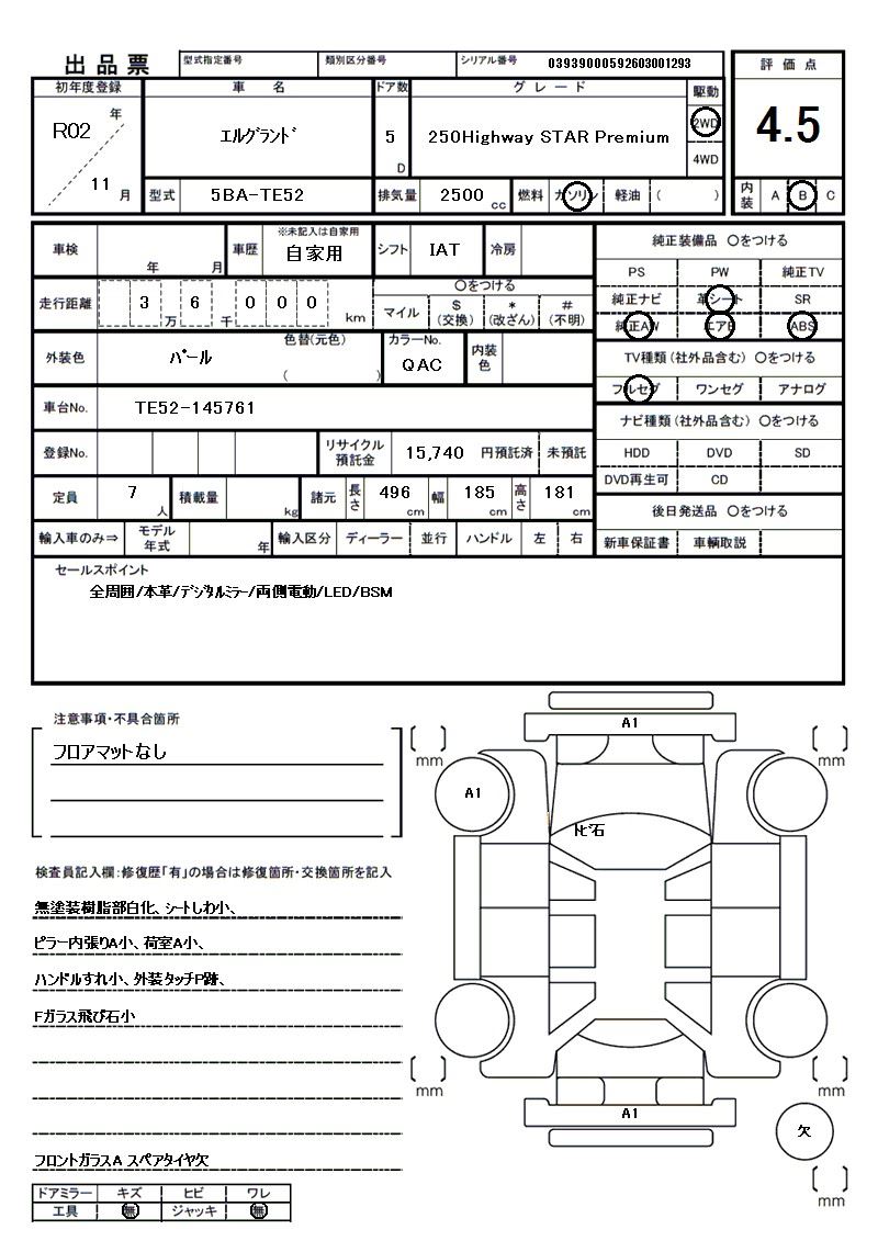 Nissan ELGRAND 2020 6411022-11