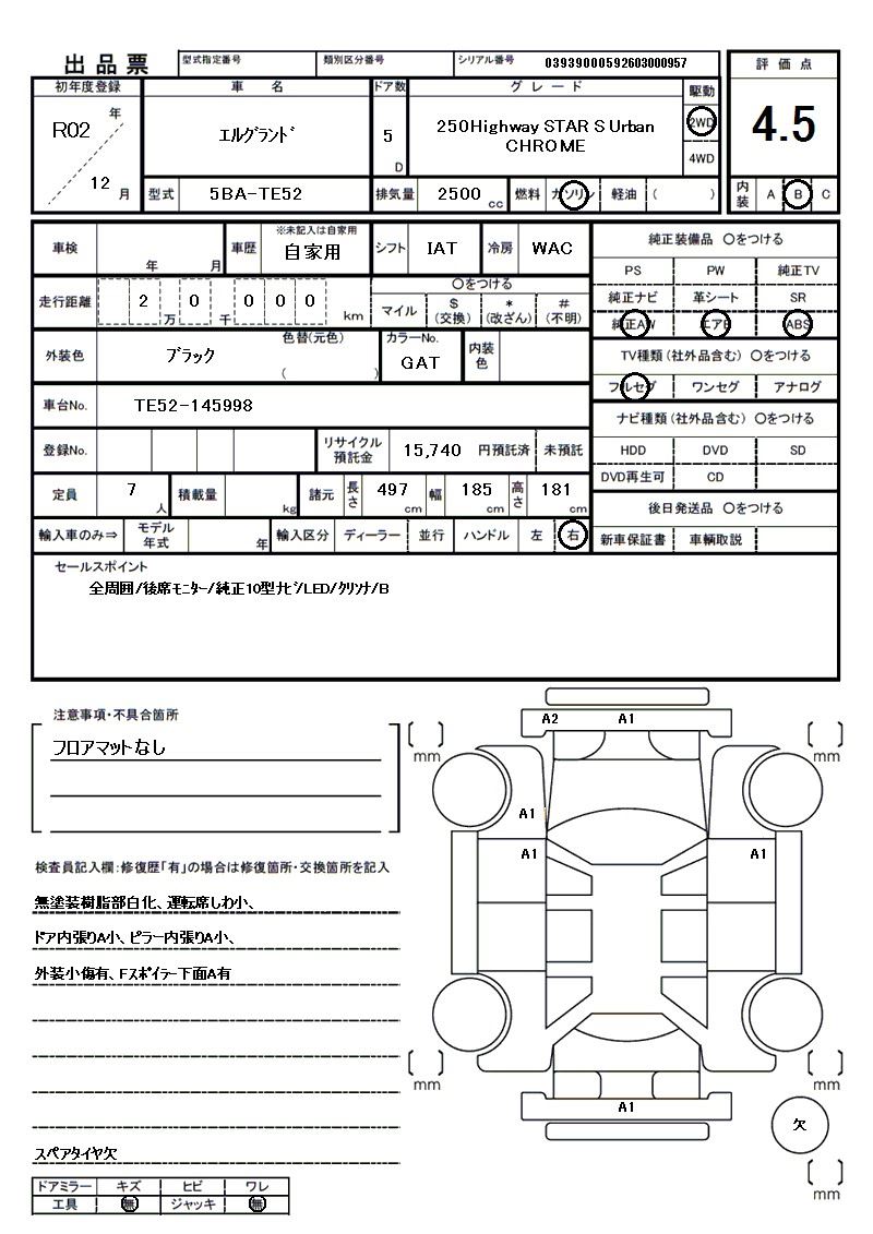 Nissan ELGRAND 2020 6411021-11