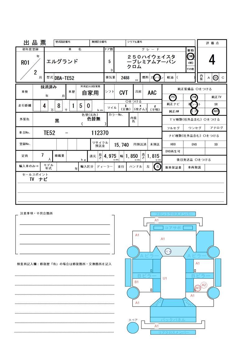 Nissan ELGRAND 2019 6411234-11