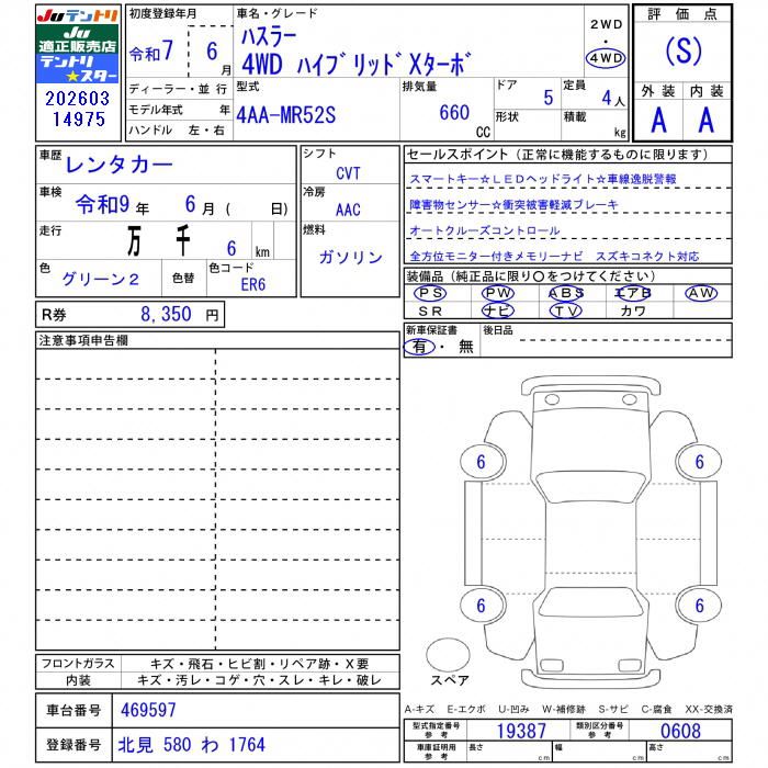 Suzuki HUSTLER 2025 6414375-11