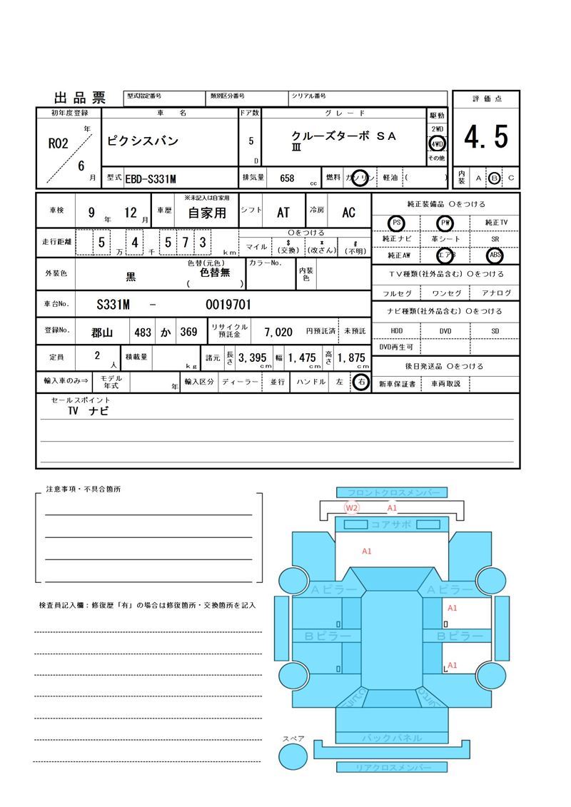 Toyota PIXIS VAN 2020 6422689-11