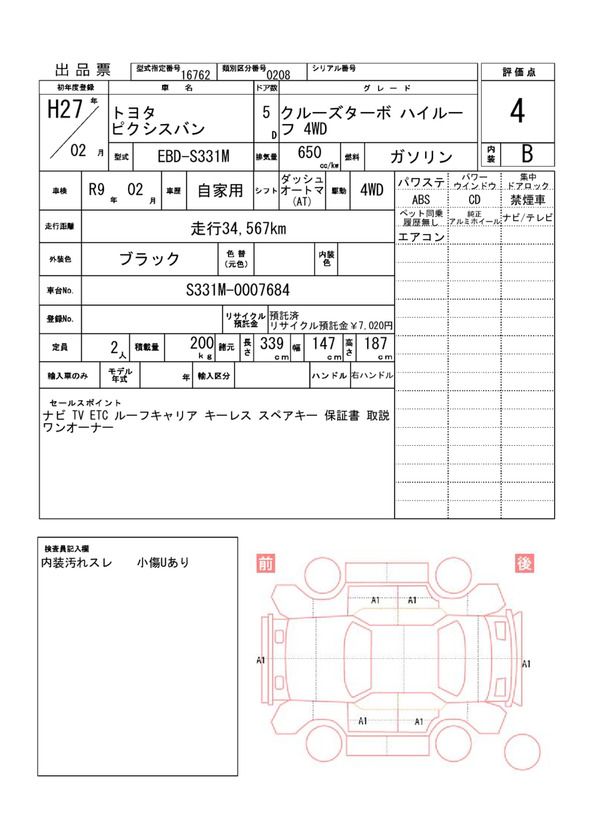 Toyota PIXIS VAN 2015 6422944-11