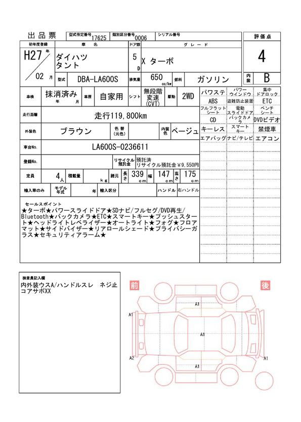 Daihatsu TANTO 2015 6394033-11