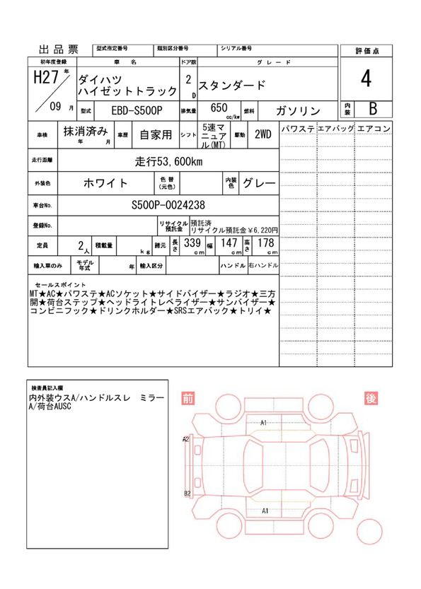 Daihatsu HIJET TRUCK 2015 6440302-11