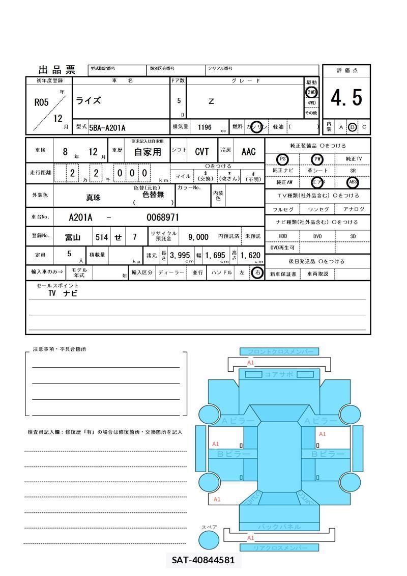 Toyota RAIZE 2023 6426803-11