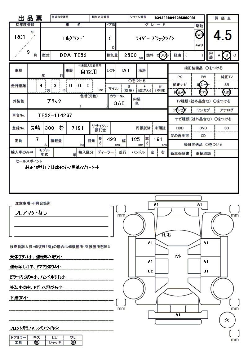 Nissan ELGRAND 2019 6487280-11