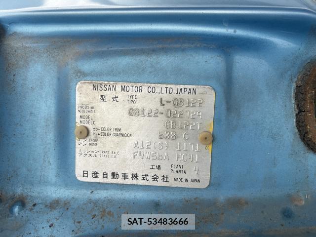 Nissan SUNNY TRUCK 1985-01 7817586-10