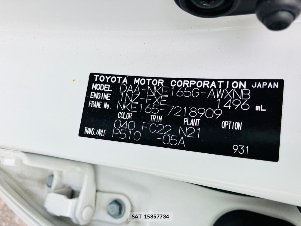 Toyota COROLLA FIELDER 2019 1358730-34