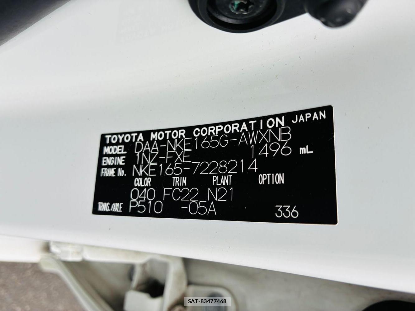 Toyota COROLLA FIELDER 2020-01 8483665-31