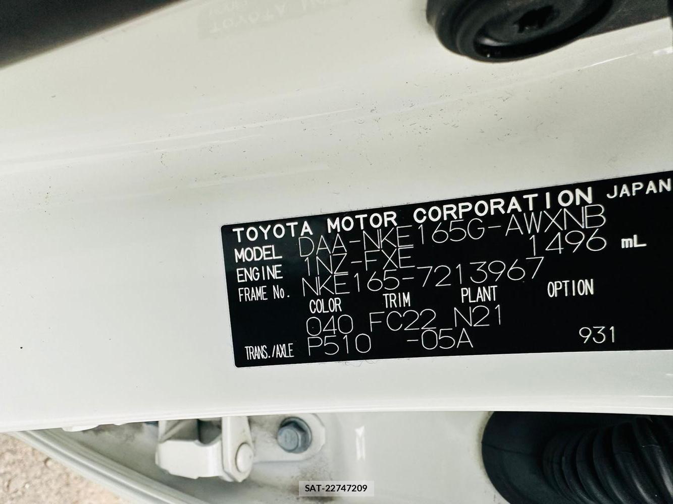 Toyota COROLLA FIELDER 2019-04 6913433-34