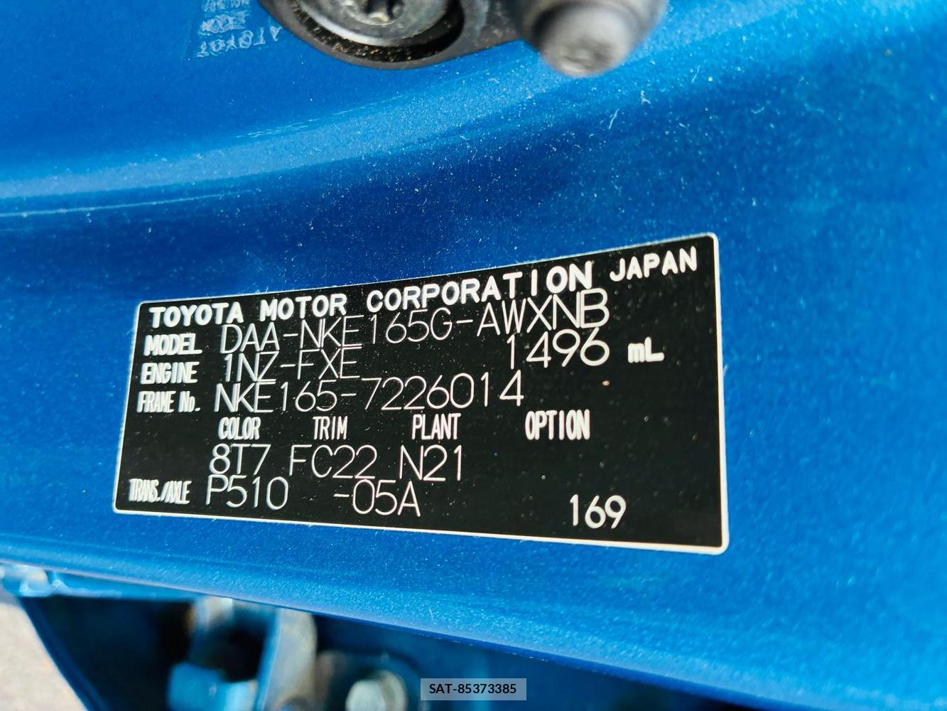 Toyota COROLLA FIELDER 2019-09 8614505-39