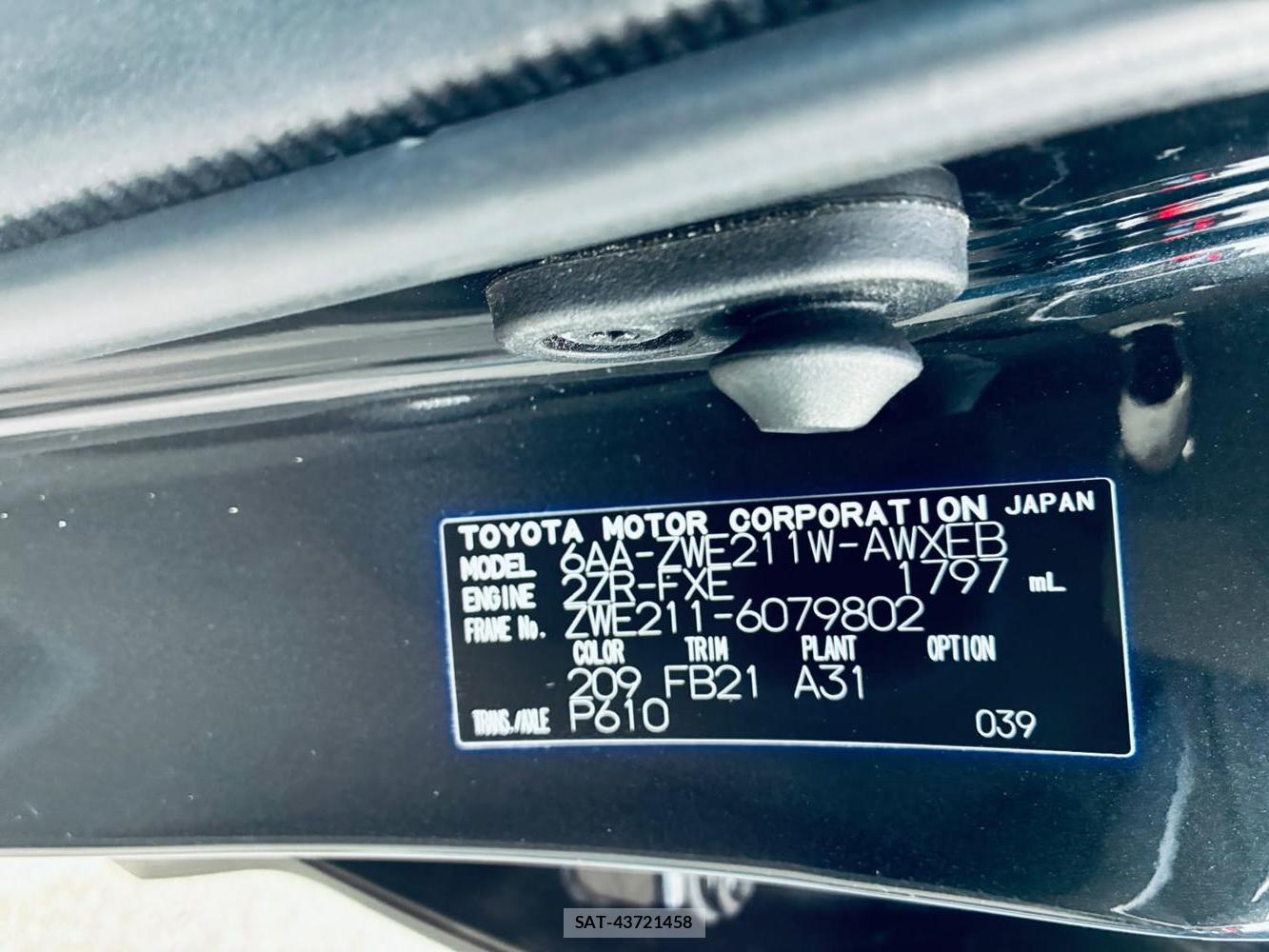 Toyota COROLLA TOURING 2021-06 8120451-38