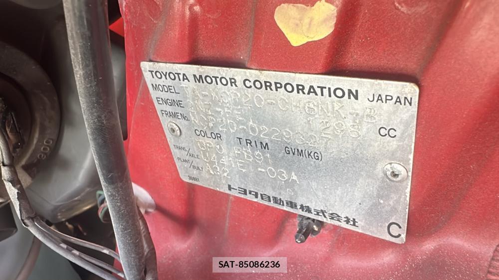 Toyota FUN CARGO 2002 7230133-36