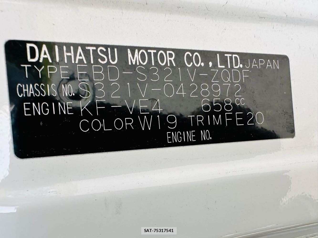 Daihatsu HIJET VAN 2019 7211519-39
