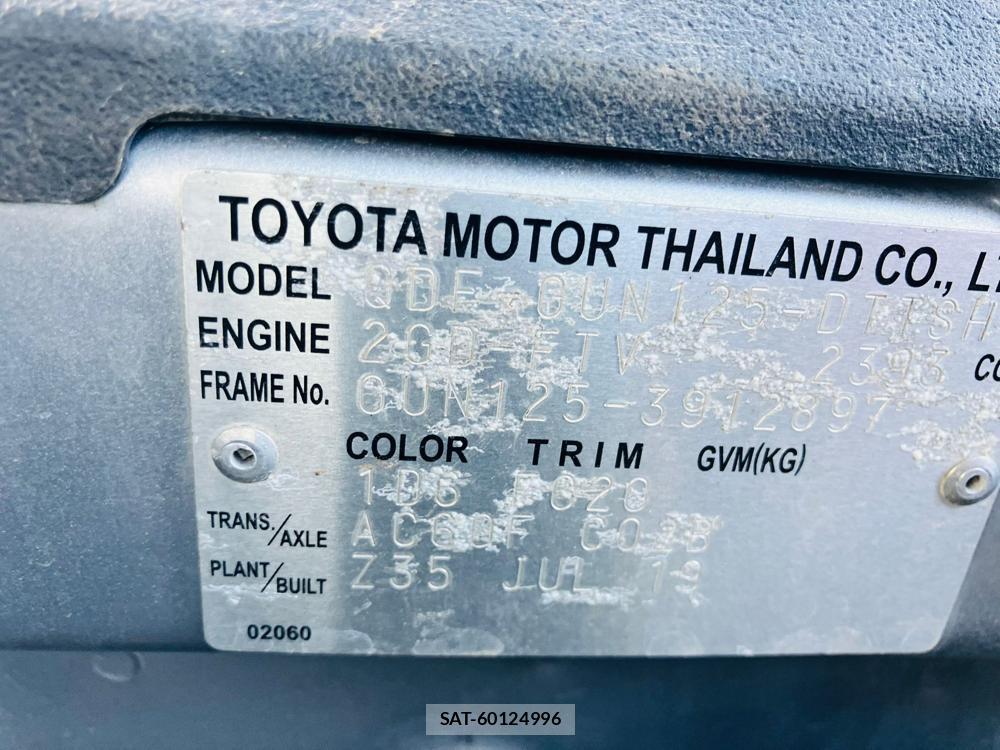 Toyota HILUX TRUCK 2019-11 606044-40
