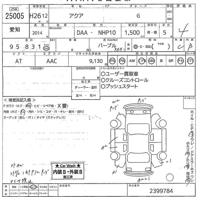 Toyota AQUA 2014 1278206-2