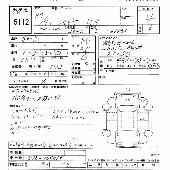 Nissan SILVIA 1995 6938572-2