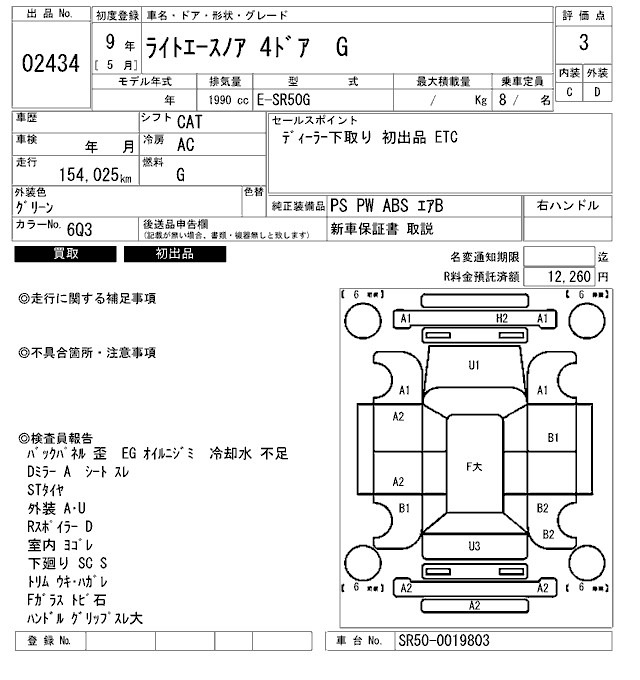 Toyota LITEACE NOAH 1997 7098069-2