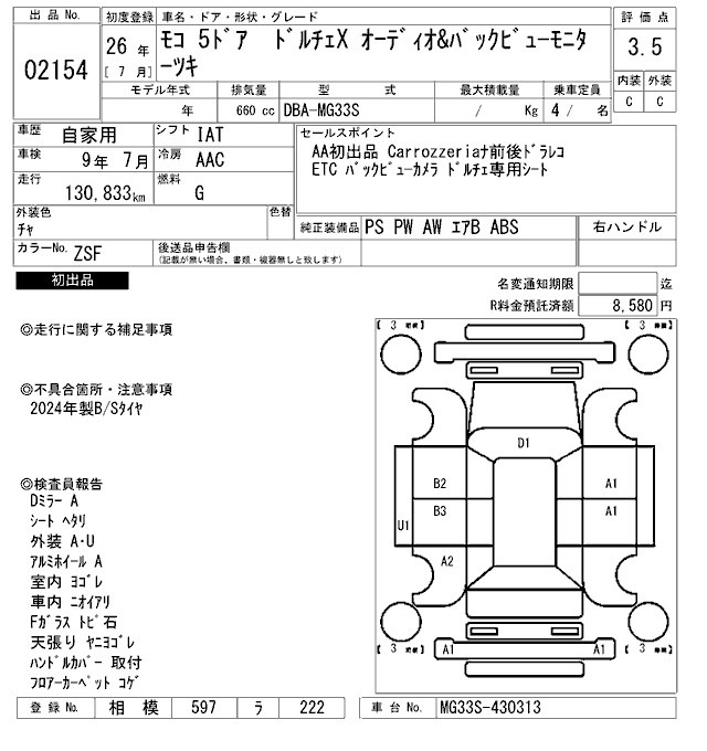 Nissan MOCO 2014 7095729-2