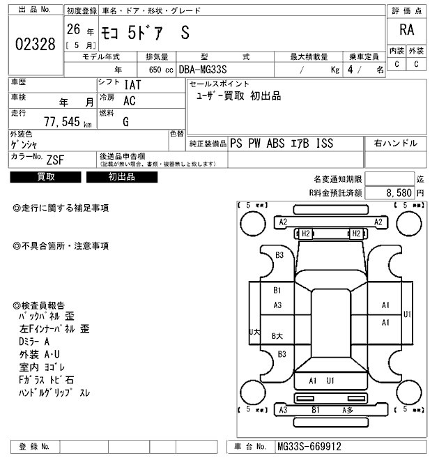 Nissan MOCO 2014 7095746-2