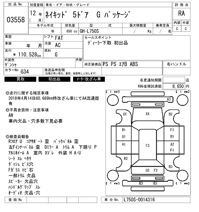 Daihatsu NAKED 2000 7122367-2