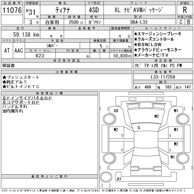 Nissan TEANA 2019 7176268-2