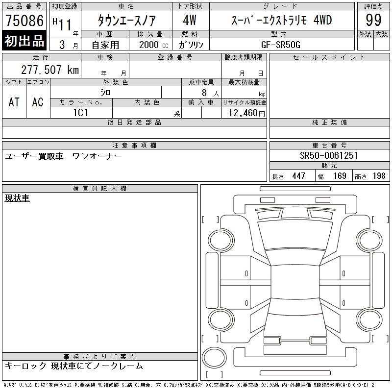 Toyota TOWNACE NOAH 1999 7175354-2