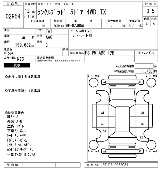 Toyota LAND CRUISER PRADO 2000 7247203-2