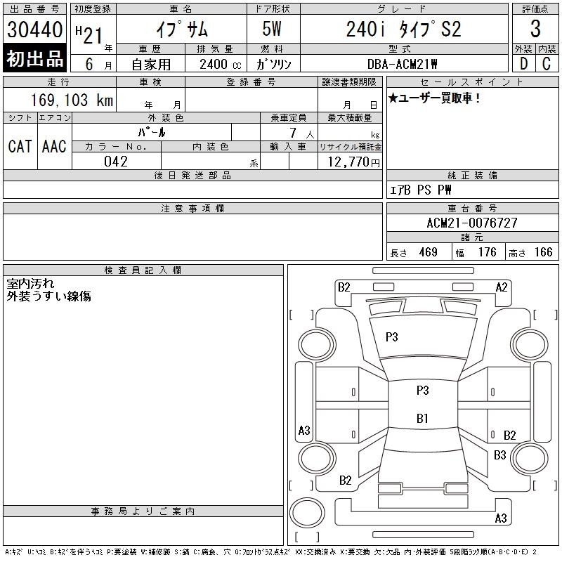 Toyota IPSUM 2009 7287368-2