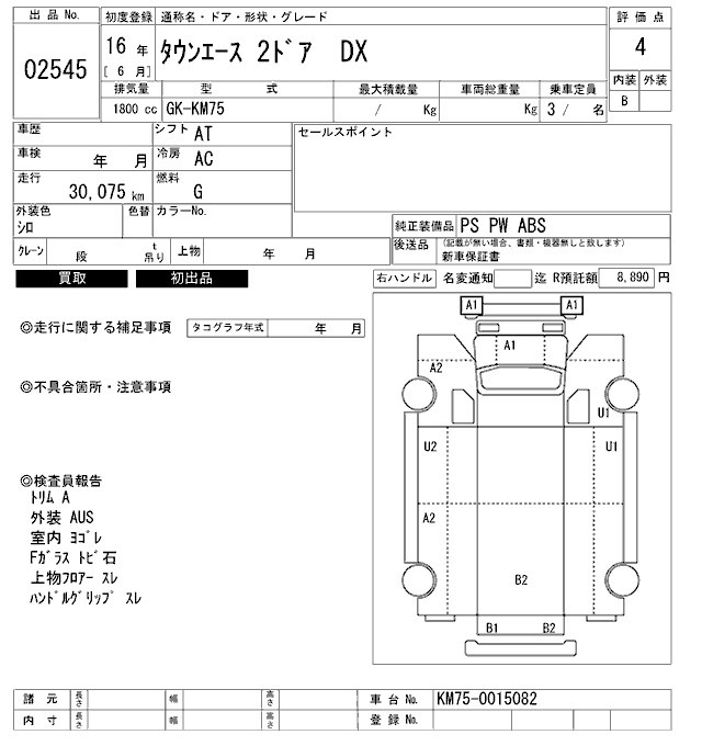 Toyota TOWNACE TRUCK 2004 7517343-2