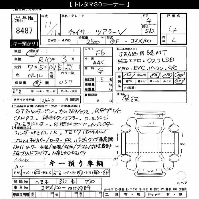 Toyota CHASER 1999 7536424-2