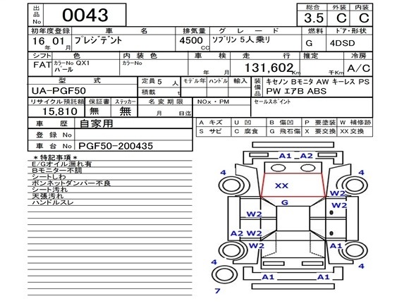 Nissan PRESIDENT 2004 7586401-2