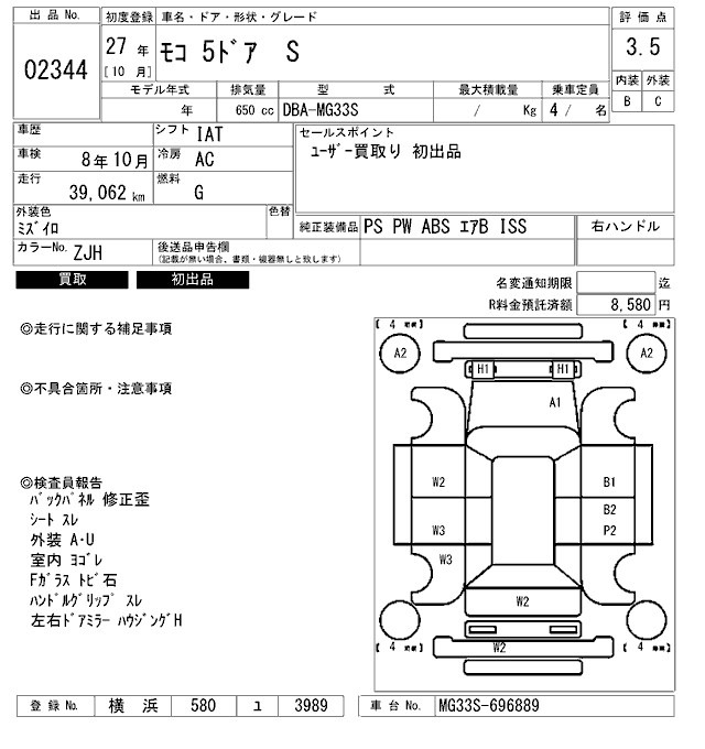 Nissan MOCO 2015 7629276-2