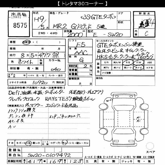 Toyota MR2 1997 7670984-2