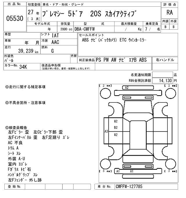 Mazda PREMACY 2015 7735156-2