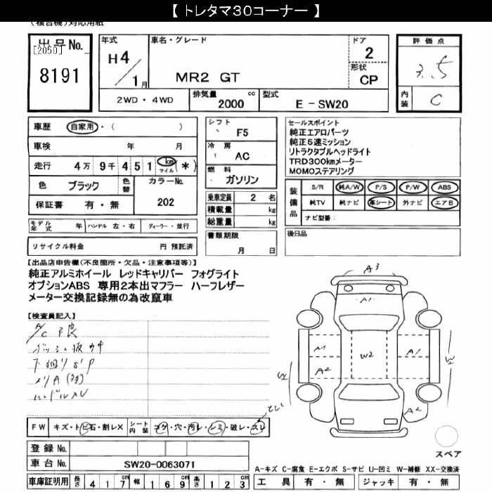 Toyota MR2 1992 7746631-2