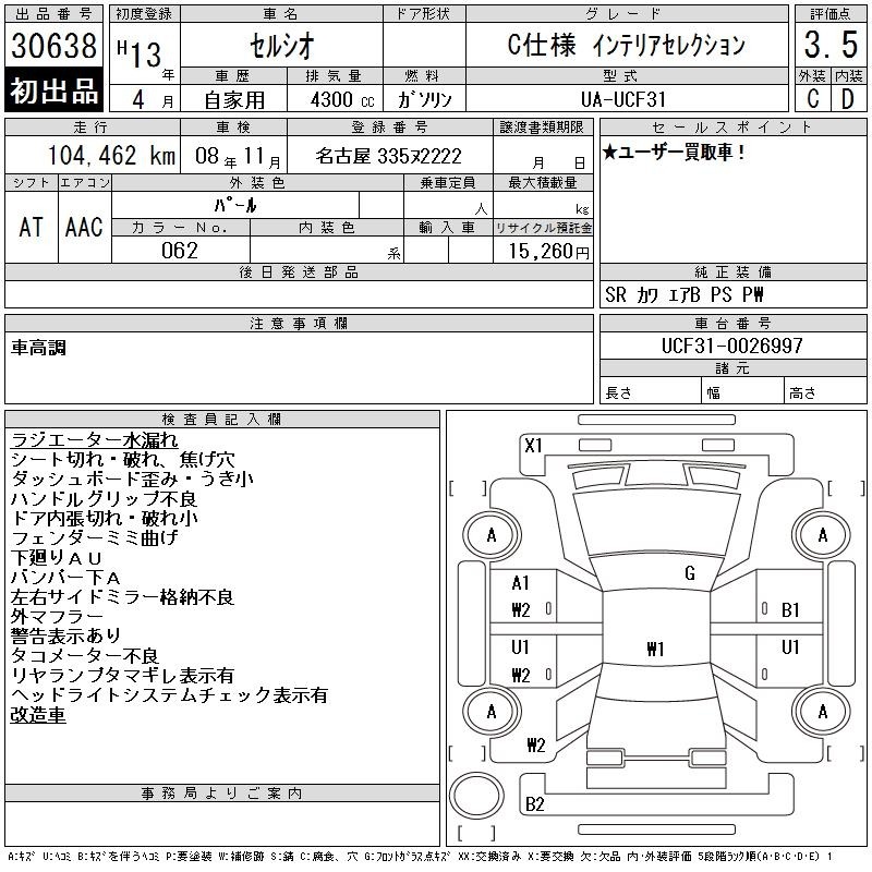 Toyota CELSIOR 2001 7868385-2
